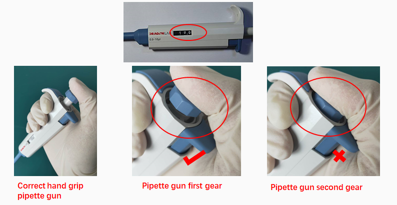 How to use the pipette gun