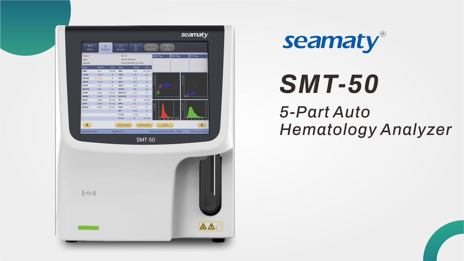 Seamaty 5-Part Hematology Analyzer 