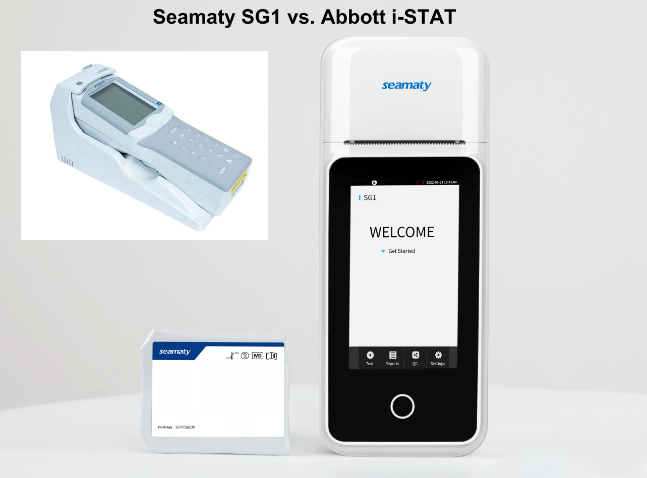 Seamaty SG1 vs Abbott i-STAT