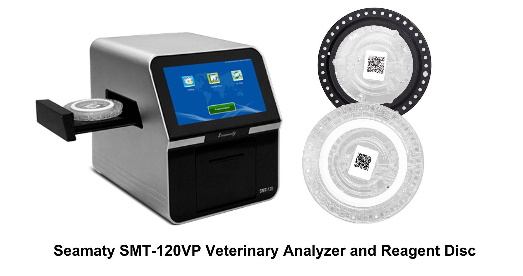 Seamaty SMT-120VP Veterinary Analyzer and Reagent Disc
