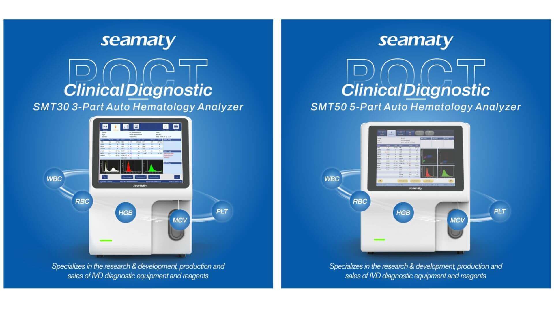 Seamaty automated hematology analyzer cbc machine