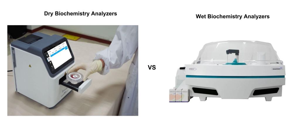 dry chemistry analyzer vs wet chemistry analyzer