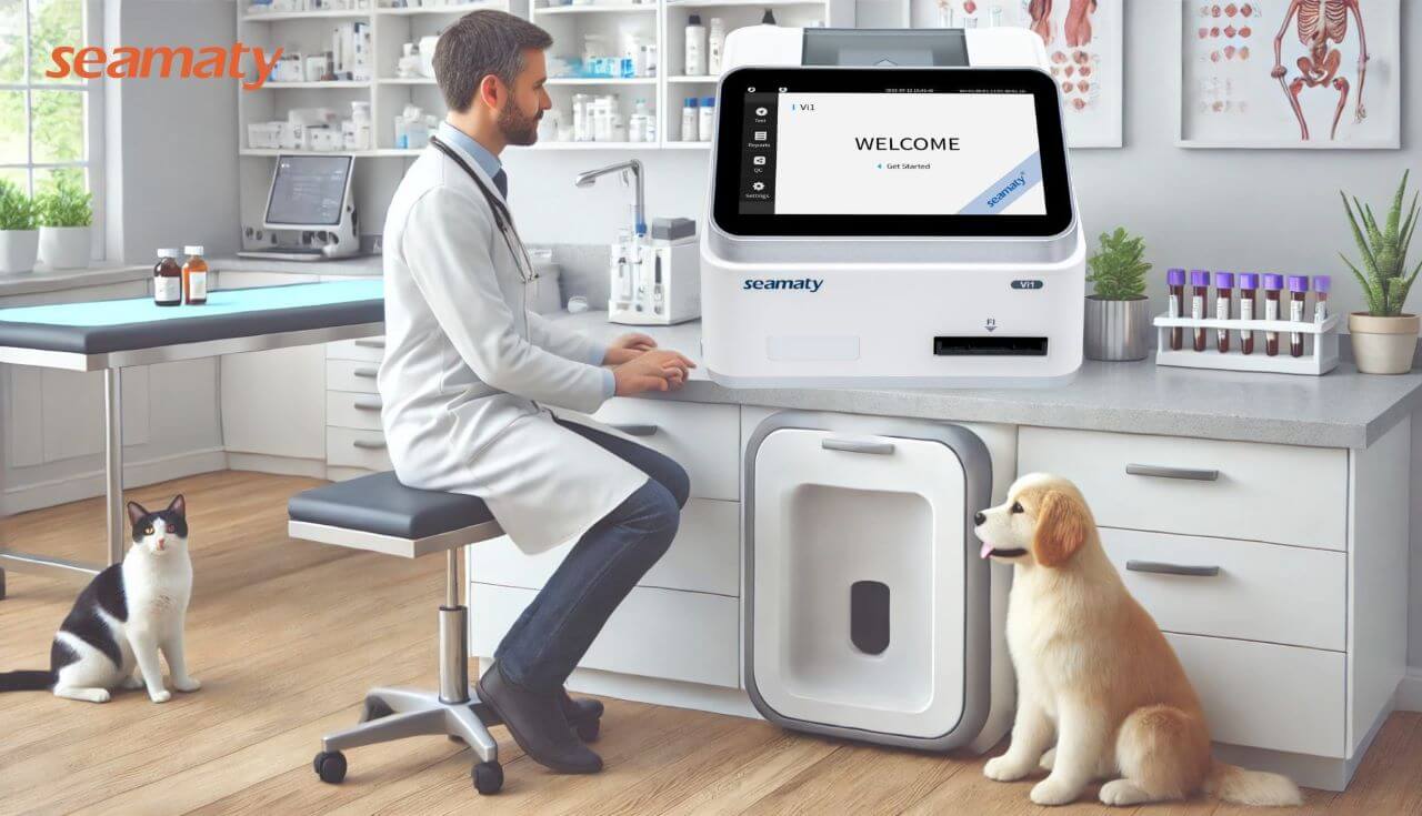 Seamaty Vi1 Veterinary Fluorescence Immunoassay Analyzer
